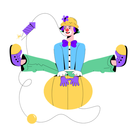 Clown Ball  Illustration