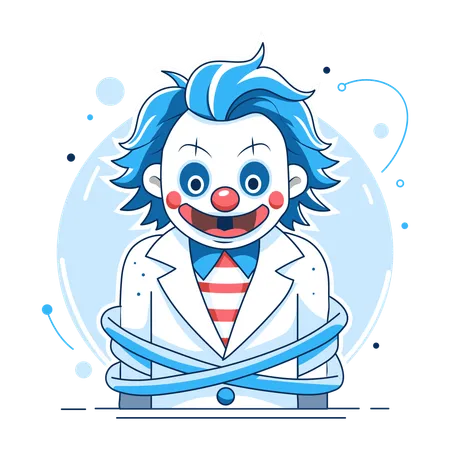 Clown effrayant  Illustration