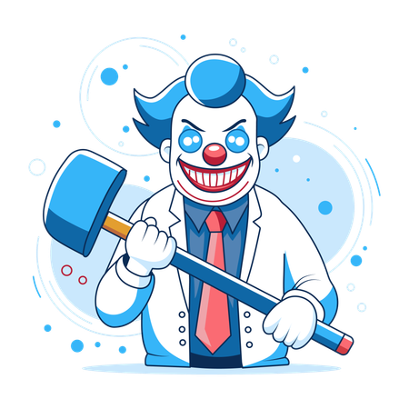 Clown hanté  Illustration