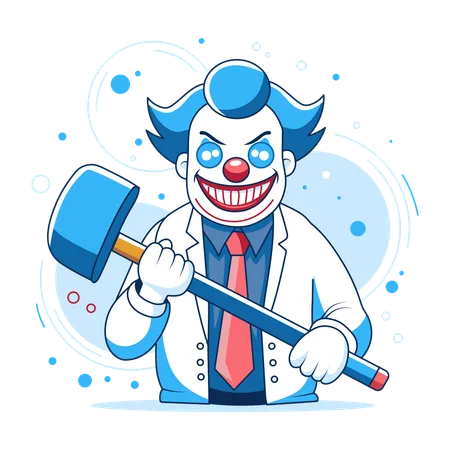 Clown hanté  Illustration