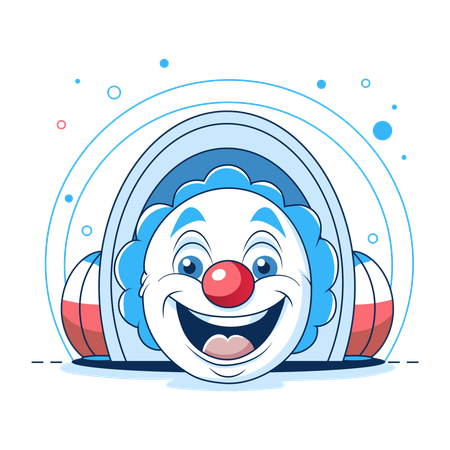 Clown Music  Illustration