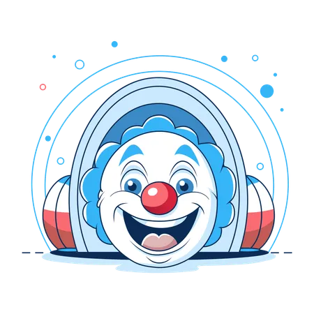 Clown Music  Illustration