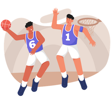 Club de basket  Illustration