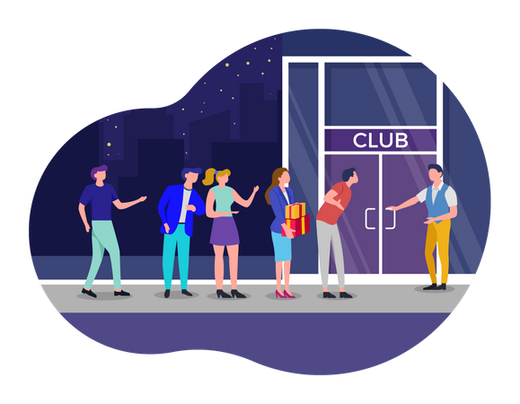 Club Entry Illustration