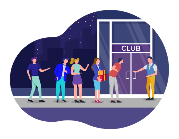 Club Entry  Illustration