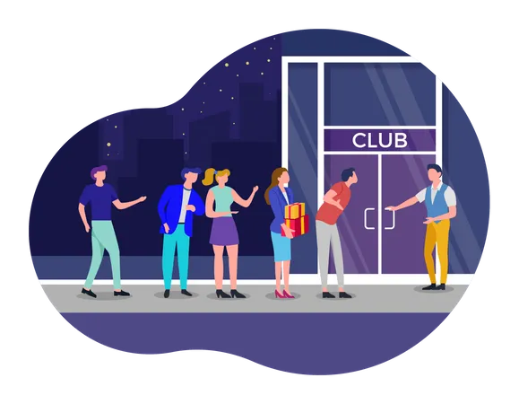 Club Entry  Illustration