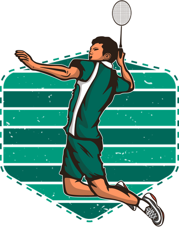 Clube de badminton  Ilustração