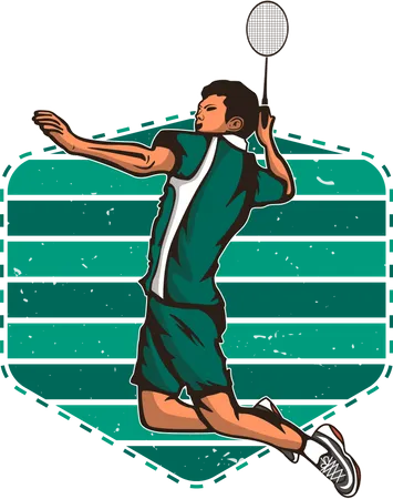 Clube de badminton  Ilustração