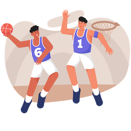 Clube de basquete  Ilustração