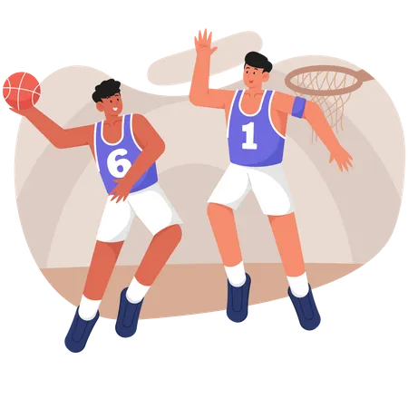 Clube de basquete  Ilustração