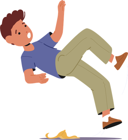 Clumsy Kid slip  Illustration