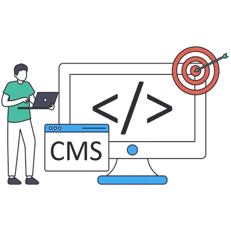 Développement cms  Illustration