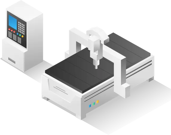Machine de routeur CNC  Illustration