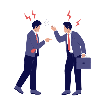 Co-founder Conflict  Illustration