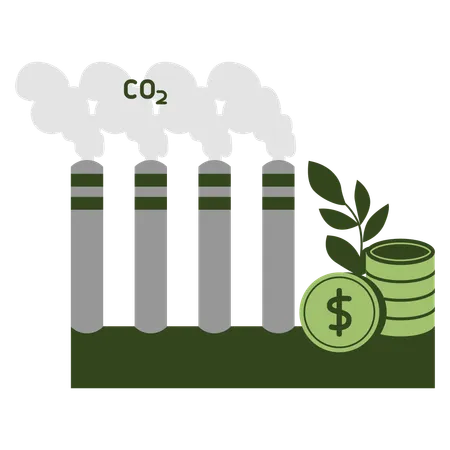 CO2 Sustainability  Illustration