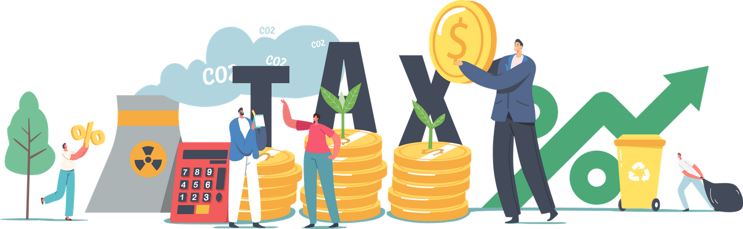 Co2 Taxes  Illustration