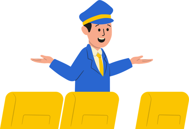 Coach instructs passengers to maintain silence in train  Illustration