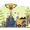 coal mining illustrations free
