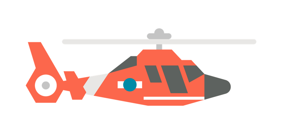 Coast Guard Helicopter  Illustration