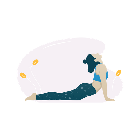 Cobra pose  Illustration