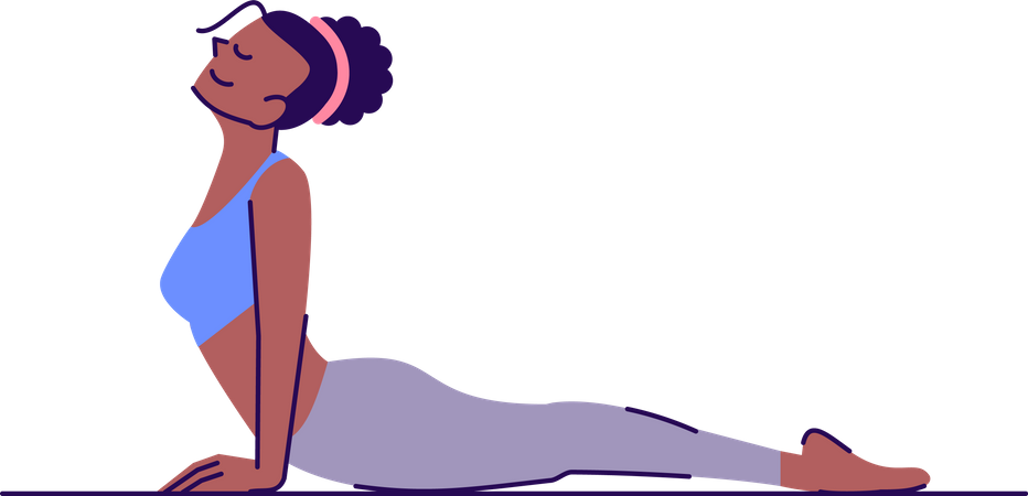 Cobra pose  Illustration