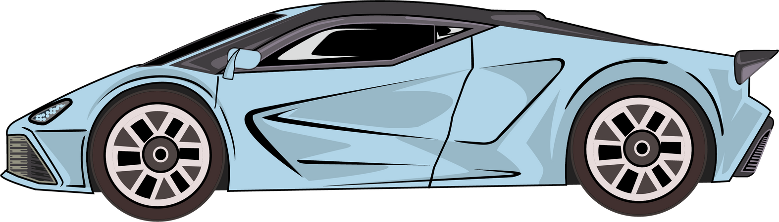 Coche de deriva  Ilustración