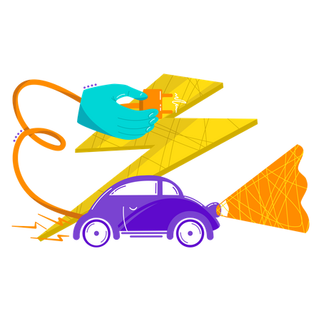 Coche eléctrico  Illustration