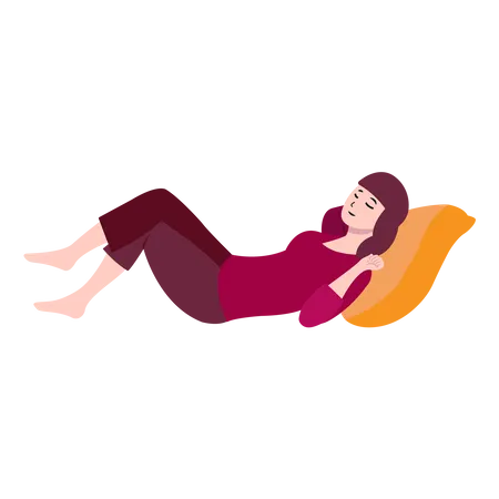 Cochilo relaxante para mulher  Ilustração