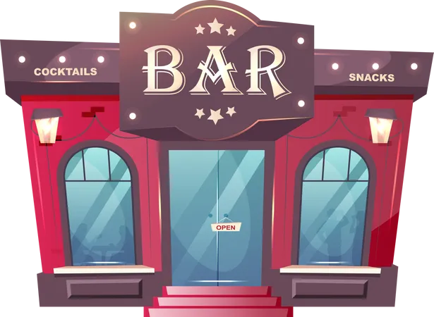 Cocktail bar  일러스트레이션