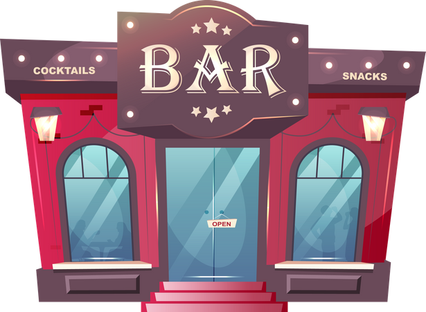 Cocktail bar  Illustration