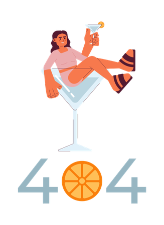 Erreur de cocktail 404  Illustration