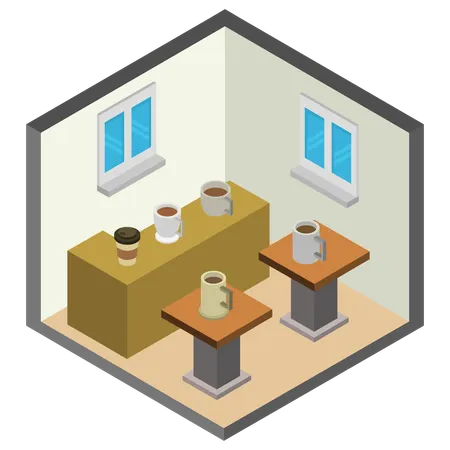 Cocktail room  Illustration