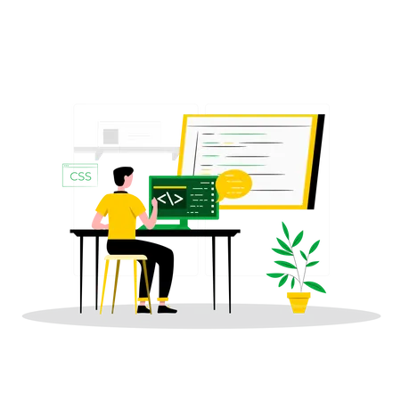 Code de test du développeur CSS  Illustration