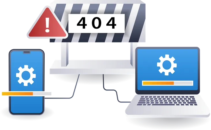 Réparer le code d'erreur d'avertissement 404  Illustration