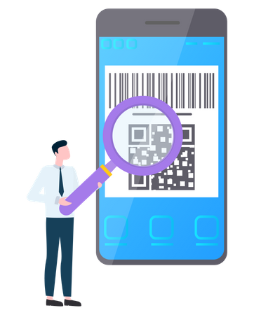 QR Code  Illustration