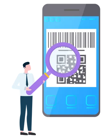 QR Code  Illustration