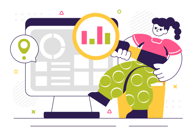 Coder develops ERP Software System  Illustration