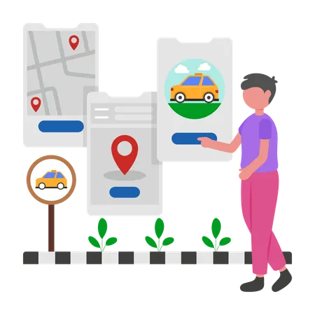 Coder develops User Flow  Illustration