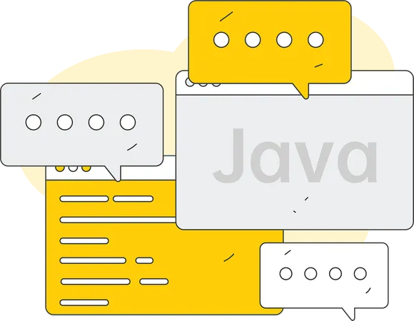 Coder schreibt Programmierzeilen  Illustration