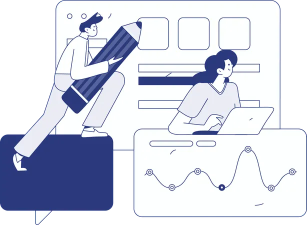 Codificação de site com java script  Ilustração