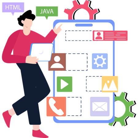 Codificación de aplicaciones  Ilustración