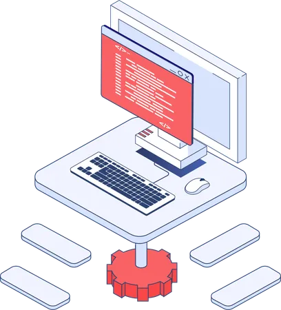 Codificación en línea  Ilustración