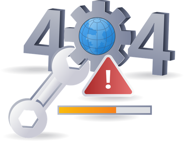 Código de erro 404  Ilustração