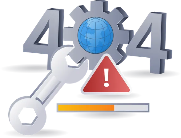 Código de erro 404  Ilustração