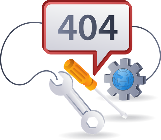 Código de erro de aviso de reparo 404 1  Ilustração