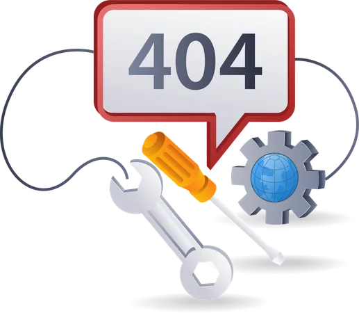 Código de erro de aviso de reparo 404 1  Ilustração