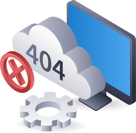 Sistema de tecnologia de código de erro de computador 404  Illustration