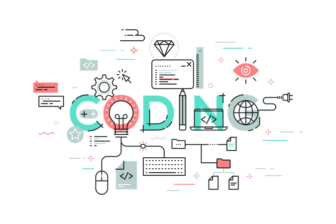 Coding  Illustration