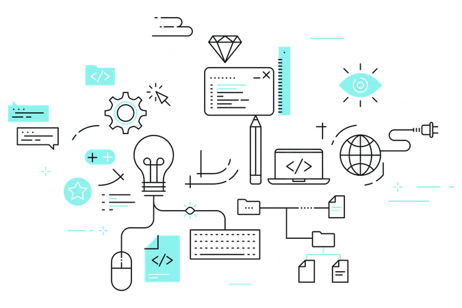 Coding  Illustration