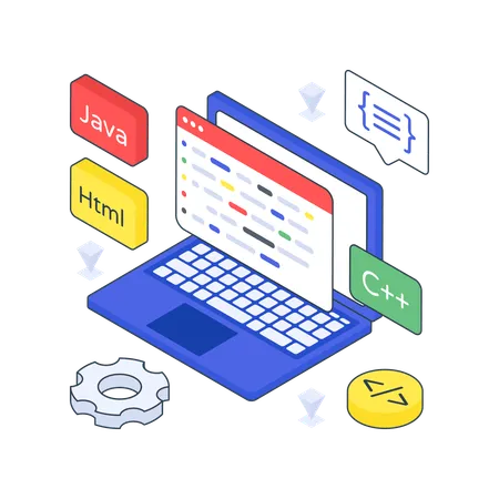 Coding  Illustration